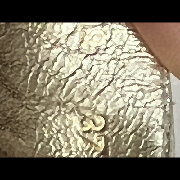 Dior Authentic gold leather sandals Sz 7 US EUC pics don’t do them Justice! - Picture 6 of 7